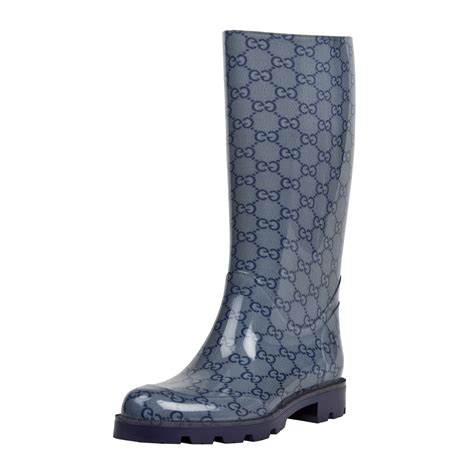 navy blue gucci rain boots|Men's Gucci Designer Boots .